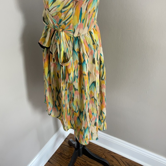 Hype 100% silk dress multi color - Picture 9 of 12